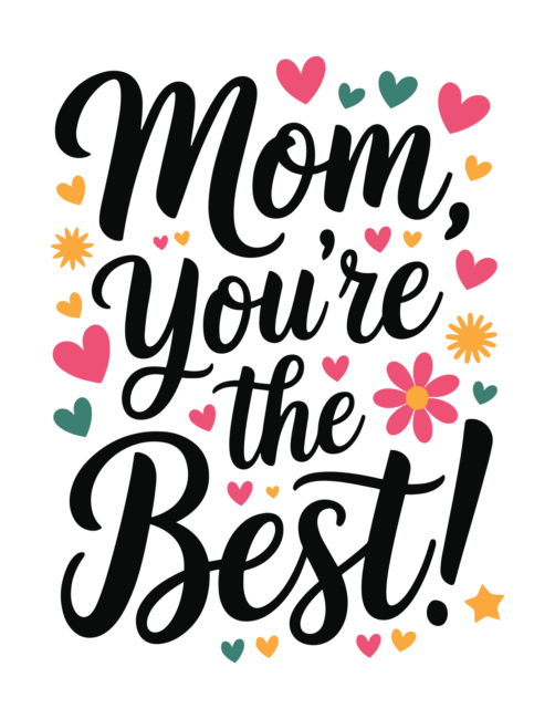 You&rsquo;re the best Printable Mothers Day Cards