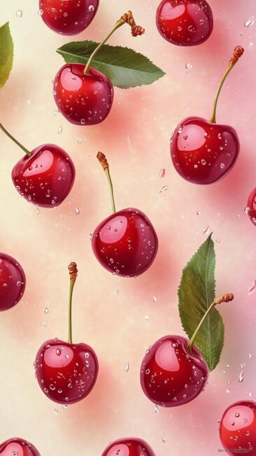cherry-pink-water-splash-wallpaper