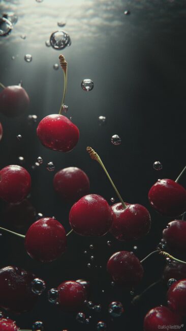 dark-cherry-red-aesthetic-deep-sea-floating-cherries-wallpaper