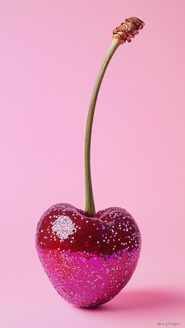 glitter-cherry-pink-aesthetic-wallpaper