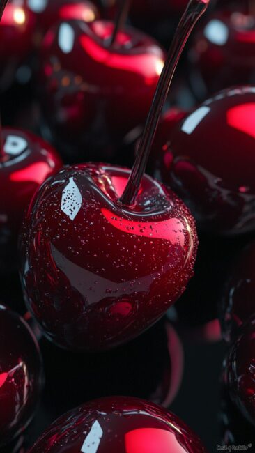 glossy-dark-cherry-background