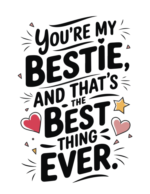 you&rsquo;re my bestie and that&rsquo;s the best thing ever valentines card printable