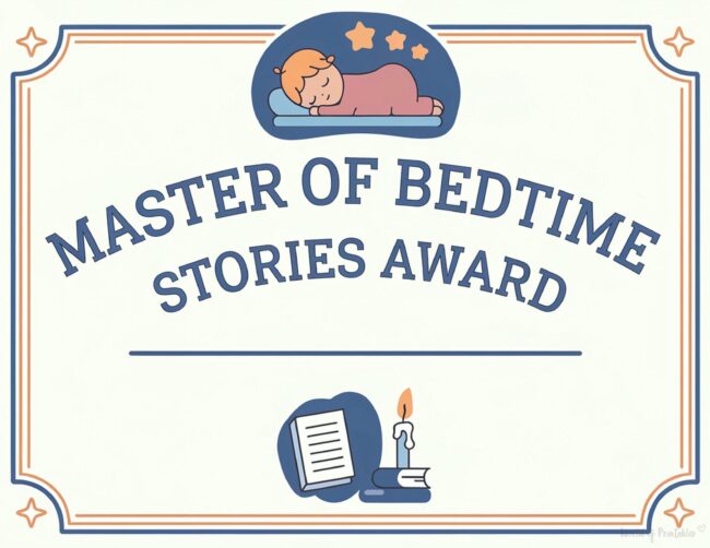 Bedtime Story Mother&rsquo;s Day Certificate Templates