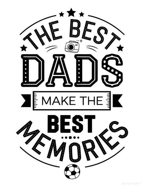 Best Dad Free printable Father’s Day card