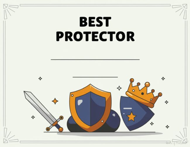 Best Protector award certificate