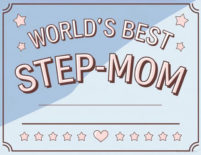 Best Stepmom DIY Mother&rsquo;s Day Certificates