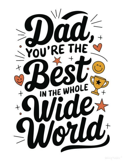 Best printable Father’s Day card