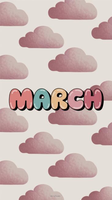 Cloud March Phone Backgrounds
