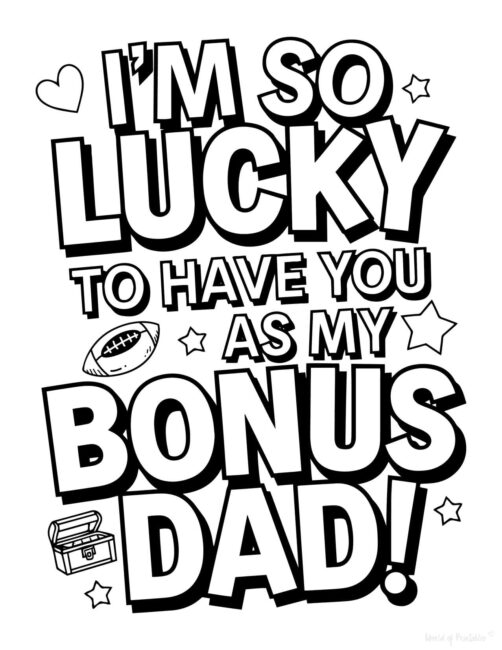 Color-your-own Father’s Day card