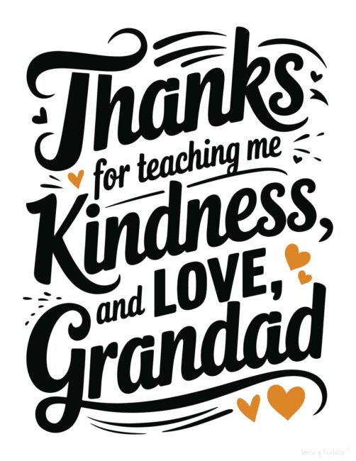 Cute Father’s Day card for grandad