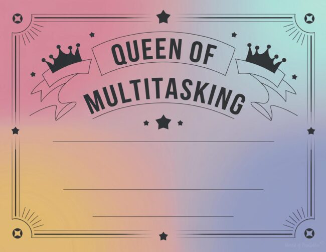 DIY Mother&rsquo;s Day Certificates for Multitasking