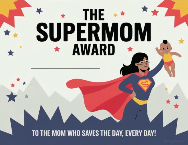 DIY Mother&rsquo;s Day Certificates for Supermom