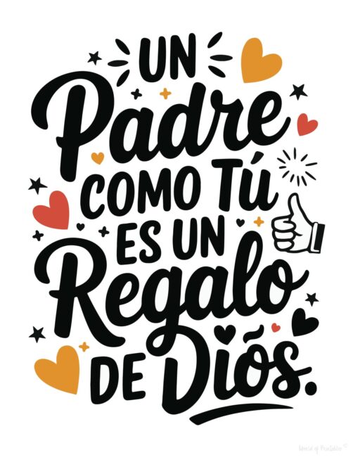 DIY Spanish Father’s Day card