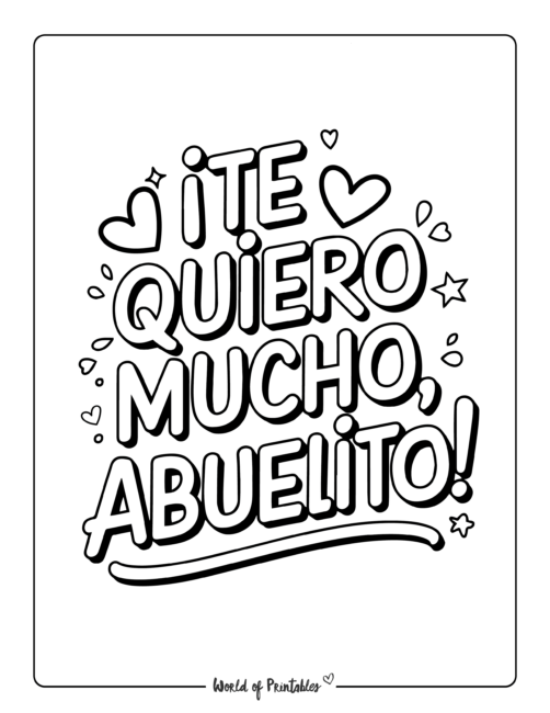 Father’s Day coloring pages Spanish printables