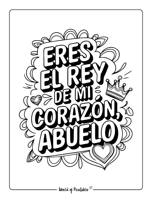 Free Father’s Day coloring pages in Spanish
