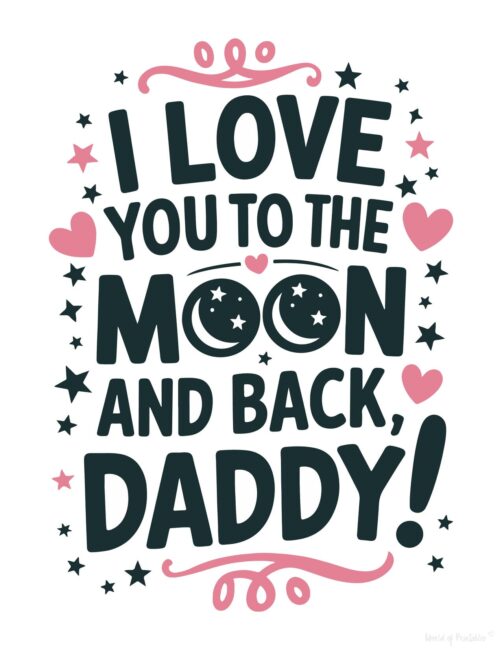 Free printable Father’s Day card for Toddler