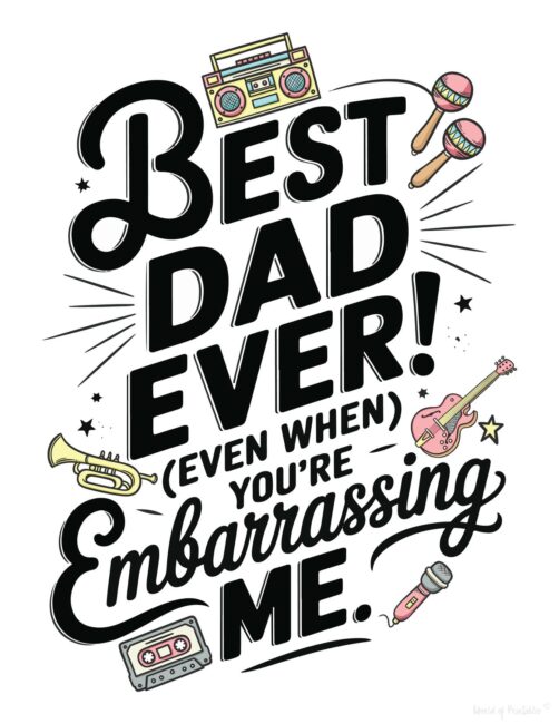 Fun Printable Fathers Day Card