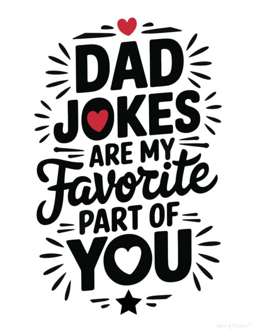 Funny DIY Father’s Day card printable