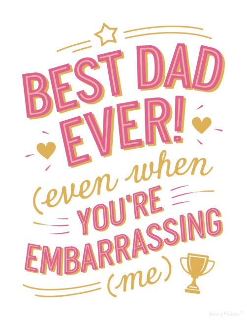 Funny Printable Fathers Day Card