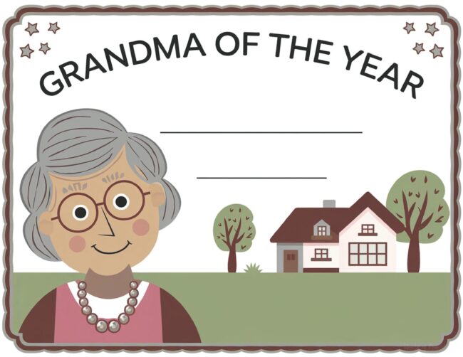 Grandma of the Year DIY Mother&rsquo;s Day Certificates