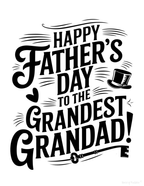 Grandest Grandad Free Grandad Father’s Day card
