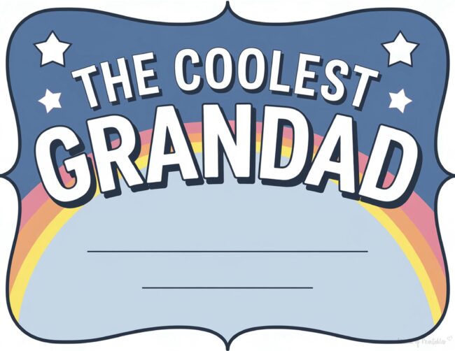 Grandpa appreciation certificate