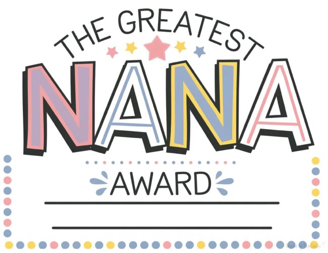 Greatest Nana DIY Mother&rsquo;s Day Certificates
