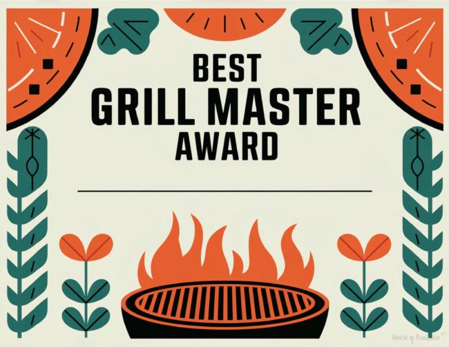 Grill Master award certificate