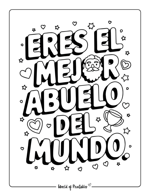Happy Father’s Day coloring pages in Spanish