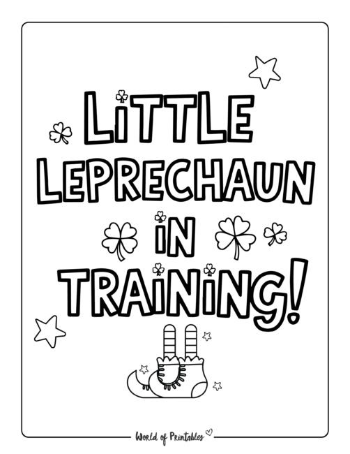 Leprechaun St. Patrick's Day coloring pages