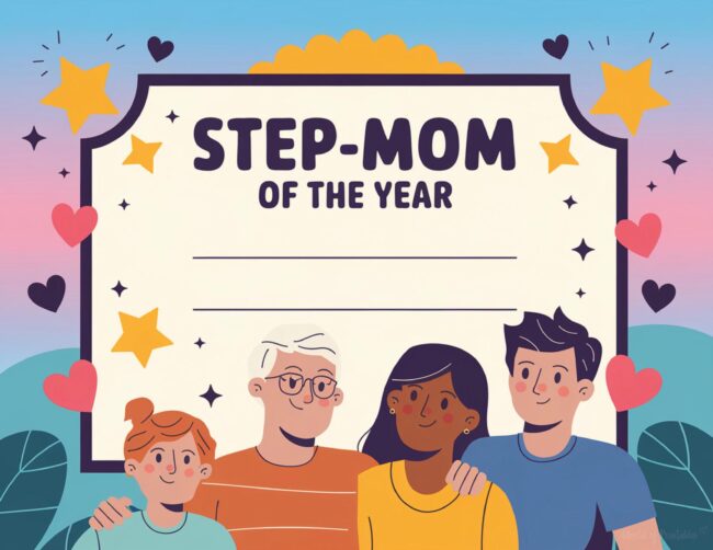 Mother&rsquo;s Day Award Certificates for Stepmom