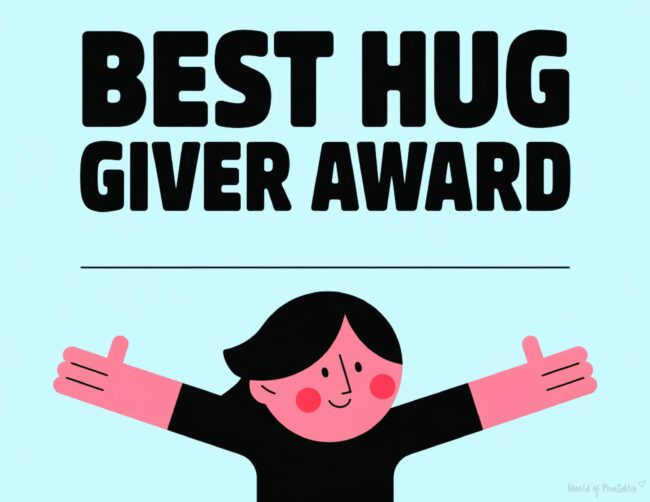 Mother&rsquo;s Day Award Certificates for best hugs