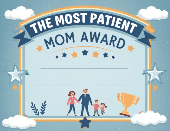 Patient Mom Mother&rsquo;s Day Award Certificates