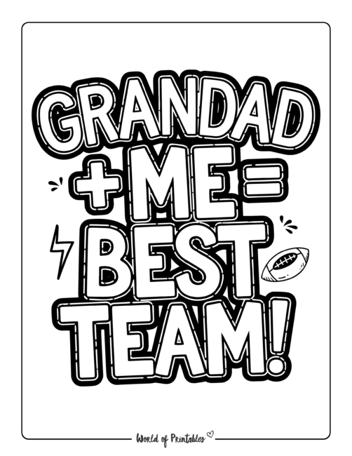 Printable Father’s Day coloring pages for Grandpa