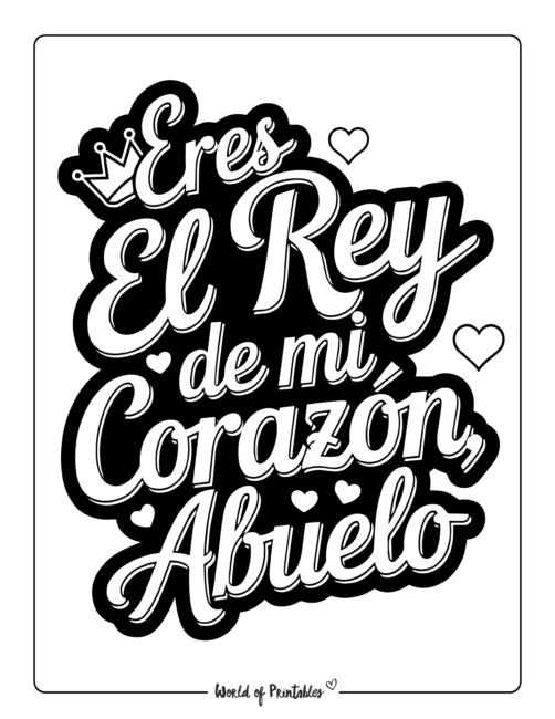Printable Father’s Day coloring pages in Spanish