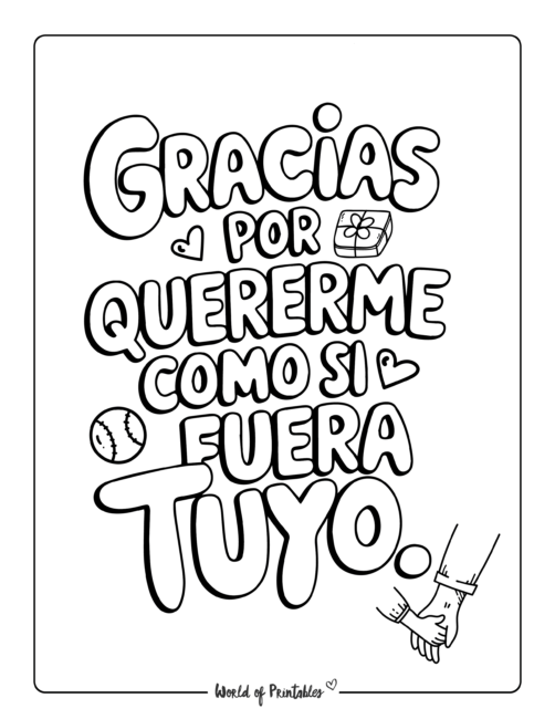 Printable Father’s Day coloring pages in Spanish for all ages