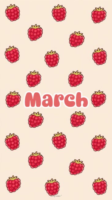 Raspberry Aesthetic March Wallpapers