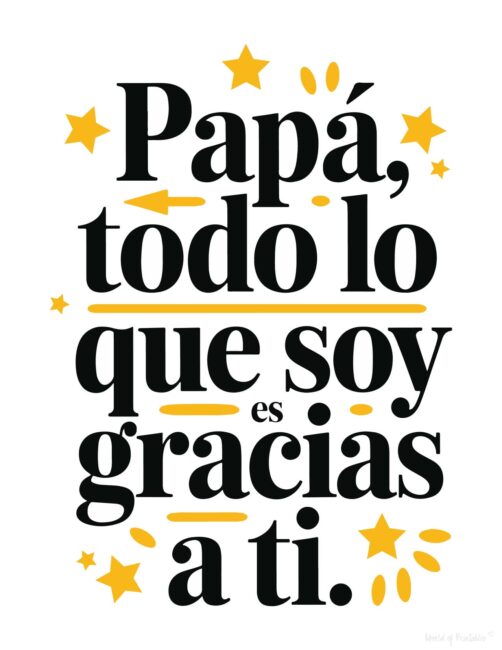 Simple DIY Spanish Father’s Day card