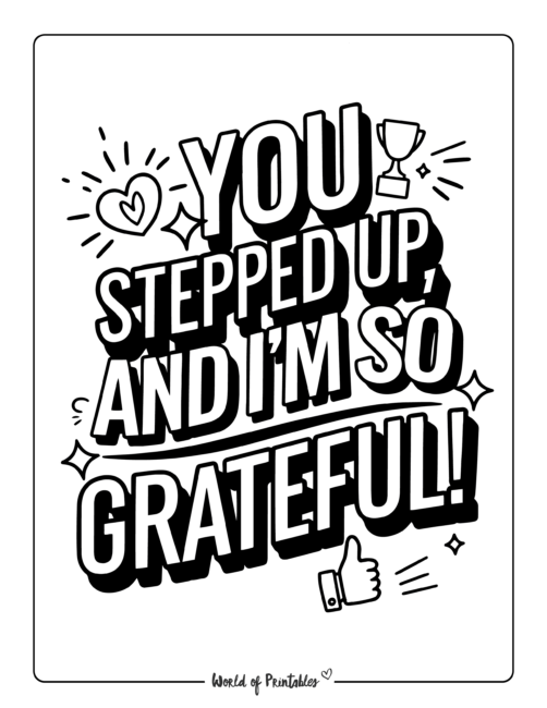 Stepdad appreciation coloring printables