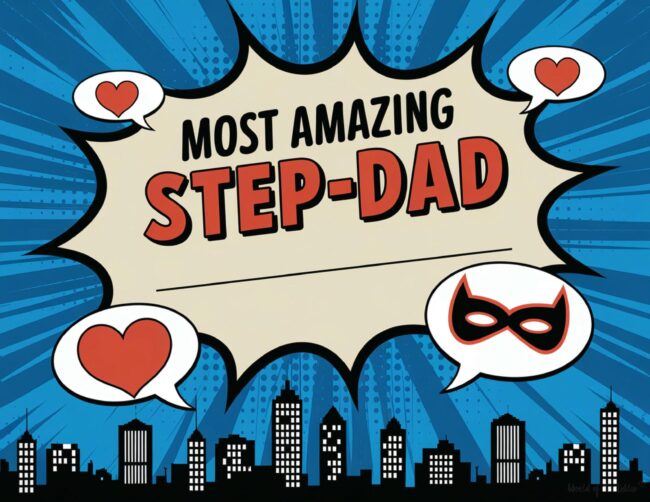Stepdad hero award printable