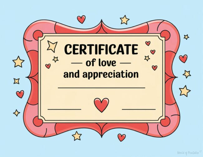 Sweet Mother&rsquo;s Day Award Certificates