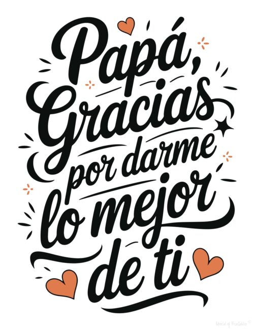 Tarjeta imprimible para papá