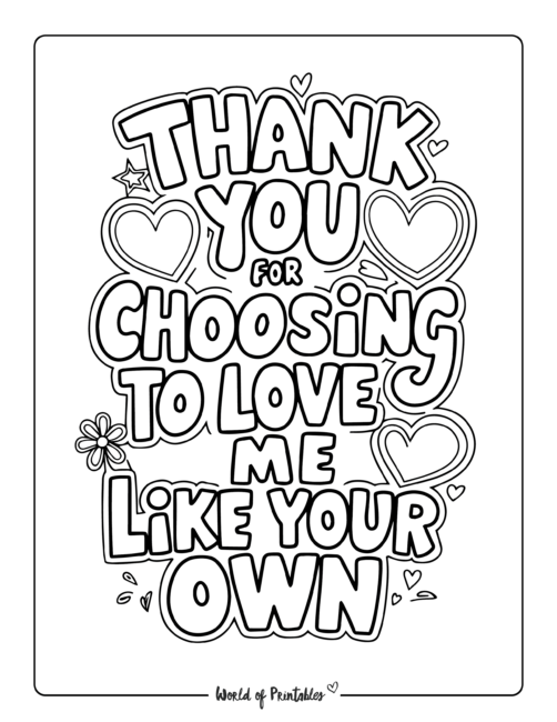 Thank you Stepdad coloring pages