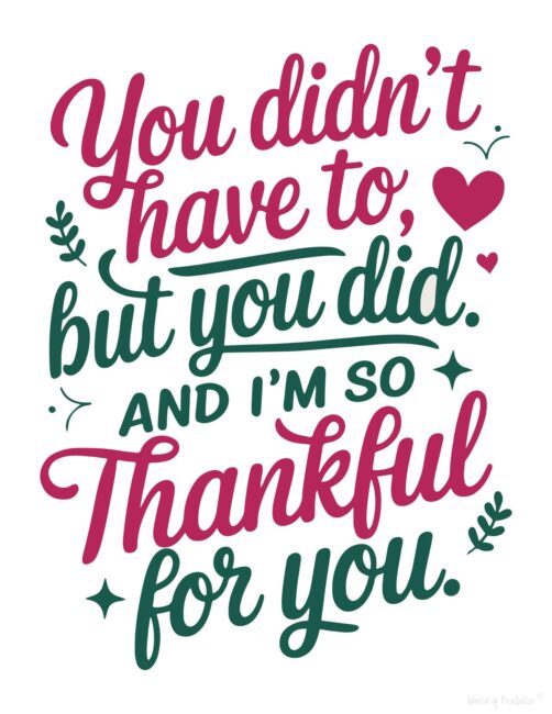 Thankful DIY Father’s Day card for stepfather