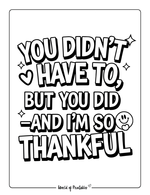 Thankful Fathers Day coloring pages