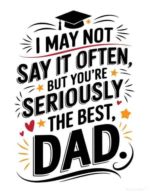 The Best Dad Fathers Day Card