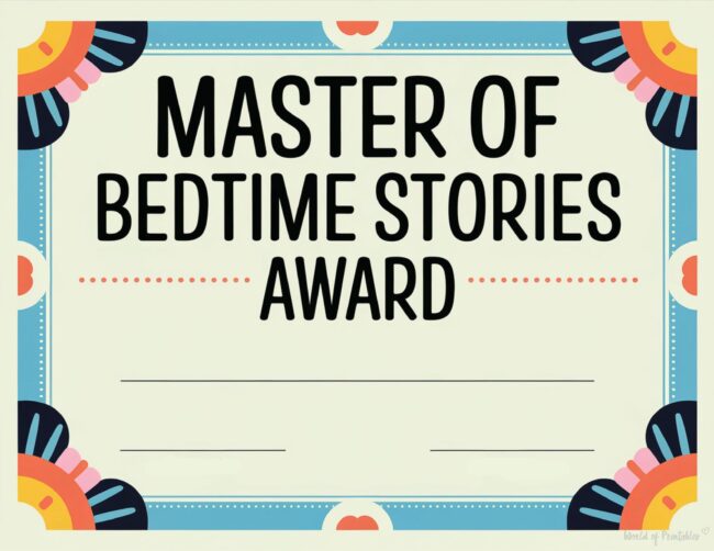 master of bedtime stories Free Mother&rsquo;s Day Certificates