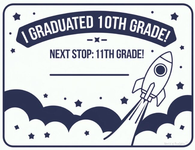 10th grade graduation certificate