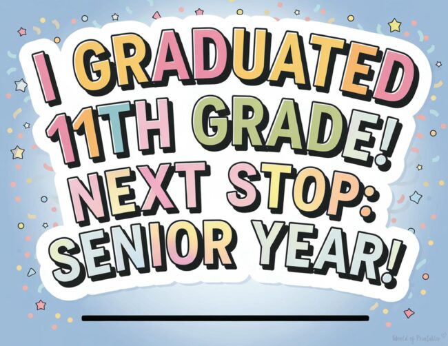 11th grade graduation certificate