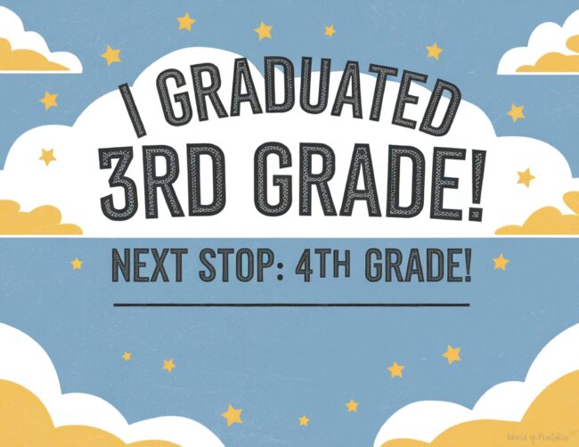 3rd grade graduation certificate template